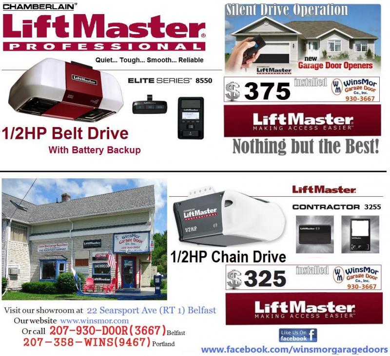 Winsmor Garage Door Specials Boothbay Register