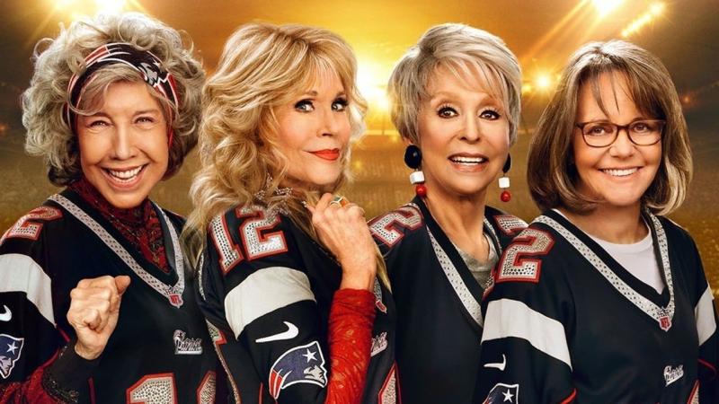 80 for Brady trailer: See Jane Fonda, Lily Tomlin, Rita Moreno, Sally Field  chase Tom Brady