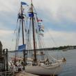 The "Bowdoin" tied up at Boothbay Harbor Shipyard during last year's Windjammer Days festival. File photo