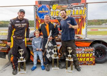  Super Street top 3, from left: Josh St. Clair, Jr. Official Zeke Turner, Bubba Pelton and Nick Morton.  Jasen Dickey Photography