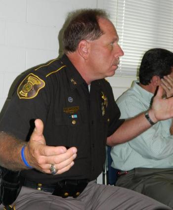 Cumberland County Sheriff Kevin Joyce speaks out at the Board of Corrections meeting