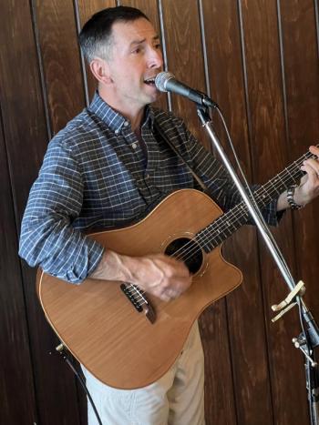 School Street Band Member Derek Gannett on Guitar and Vocals Tuesday from 5:30 to 7:30pm at 727 Ocean Sunset